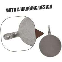 Holibanna 6 Piezas Blancos de Entrenamiento Acero Inoxidable Pequeños y Portátiles para Práctica de Tiro con Diseño Colgante Resistente - / - Ver 5