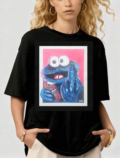 T-shirt classica unisex con Cookie Monster