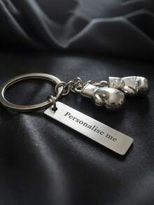 Personalized Boxing Glove Keychain/Pendant - Customized Mini Boxing Glove Design, Sports Gift For Boxers, Coaches And Combat Sports Enthusiasts; Can Be Used As A Gym Bag Charm Or Backpack Decoration, Also An Ideal Gift For Family And Friends (E.G., Brothers, Parents) And Teachers, Suitable For Graduation Season And Various Occasions. - Multicolor - View 4