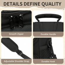 NEWHEY Bolso de hombro compacto para cámara con asa, protección a prueba de golpes, bolsa de viaje, adecuado para cámaras DSLR y sin espejo, bolsa de fotografía ligera cruzada con bolsillos con cremallera y correa de hombro ajustable, ideal para fotografía al aire libre, uso diario y viajes - Multicolor - Ver 6