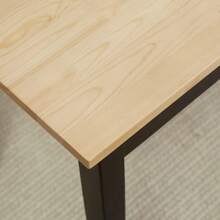 HOMCOM 2-Seater Dining Bench In Solid Pine, Able To Support Up To 220 Kg, Natural Finish, Dimensions 102 X 36 X 45 Cm, Robust And Elegant. - Mustard Yellow - View 7