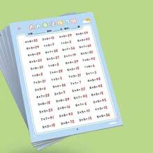 Multiplication And Division Practice Problems, Multiplication And Division Formula Sheet, Arithmetic Flash Cards For Use In Schools And Kindergartens - Multicolor - View 5