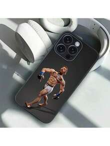 Custodia per telefono da boxe di Conor McGregor compatibile con 16 15 14 13 12 11 PRO MAX PLUS Mini, custodia morbida in TPU delicata sulla pelle - Custodia compatibile con 17 Pro Case, 17 Pro Max Case, 17 Case, 16 Pro Case - Z4 - View 2