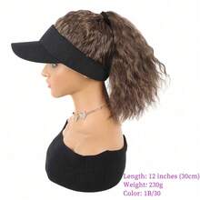 Adjustable Baseball Cap Wig With Curly Ponytail - Athletic Synthetic Wig, Suitable For All Hair Types, Can Be Used As A Hat Or Hair Extension - Multicolor - View 10