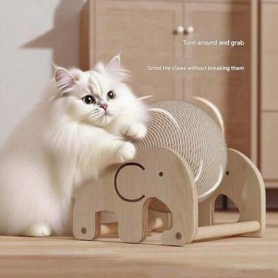 This Durable Sisal Cat Scratching Board, Cat Tree, Cat Scratching Ball, And Cat Scratching Post Are Wear-Resistant And Scratch-Proof. The Vertical Cat Scratching Post With Rollers Will Not Fall Off Or Leave Debris. It Is The Perfect Choice For You And Your Cat To Spend Time Together. The Perfect Gift For Your Cats, Their Favorite Gift.