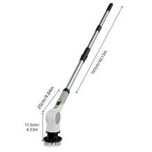 10-In-1 Upgraded Electric Cleaning Brush, Electric Rotating Floor Brush, Wireless Electric Rotating Brush With 10 Replaceable Brush Heads, Automatic Rotation And Retraction - Suitable For Floors, Bathrooms, Bathtubs, Tiles - Multicolor - View 2