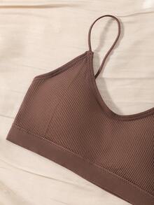 3pcs Women's Breathable Padded Casual Camisole Bras - Multicolor - View 3