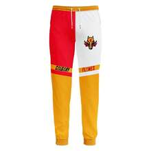 Calgary-Flames Men'S Stylish 3D Lion Print 2pcs Athletic Wear Set - Long Sleeve Hoodie & Joggers, Casual Outdoor & Gym Wear For Spring/Fall, Football Team Pattern Design, Comfortable & Breathable Fabric, Perfect For Comfortable Fit - Nhiều màu - Xem 3