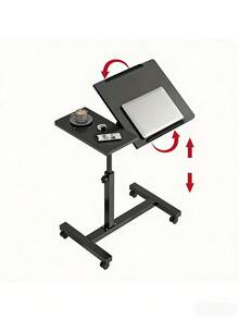 Multifunctional Computer Desk, Gaming Desk, Simple Design, Home/Office Use, Bedroom Desk, Student Desk, Study Table, Movable Computer Desk, Bedside Table, School, Back To School, Personalized Desk, Valentine''s Day - Multicolor - View 3