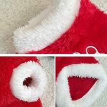 新款加厚保暖宠物狗猫冬季服装，泰迪熊贵宾犬西施犬刺绣背心 - 紅色 - 查看 7