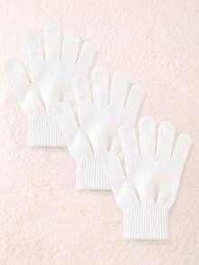 1/2/3 双装冬季魔法手套，黑色针织手套，保暖弹力手套，适合角色扮演服装，寒冷天气适用 - 彩色 - 查看 10