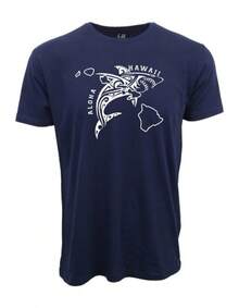 ALOHA HAWAII SHARK GRAPHIC T SHIRT N5DE - Black - View 1