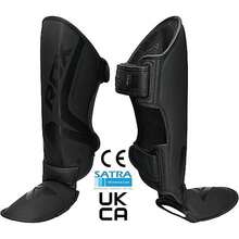 RDX Espinilleras Kick Boxing MMA Protección Muay Thai Espinilla Empeine - Compañero negro-G - Ver 3