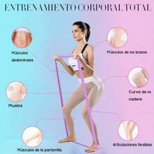 3PCS Bandas de Resistencia - Bandas Elásticas de Ejercicio Bandas de Resistencia Multiusos para Yoga Pilates Fitness Entrenamiento Entrenamiento de Fuerza Verde+Rosa+Morado - C - Ver 3