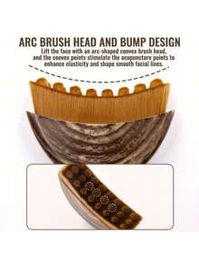 Lymphatic Face Brush, Dry Brushing Face Brush, Facial Lymphatic Drainage Massager, Chin & Jawline Shaping, Ergonomic Design Contouring Skin, Relieving Fatigue - Multicolor - View 7