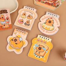 Libreta de espiral con diseño lindo de capibara alienígena volteado hacia arriba, libreta pequeña de alta calidad para estudiantes, mini libreta, bloc de notas - Multicolor - Ver 7