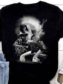 Ace Frehley Gift For Fans Cotton Men Women T Shirt - màu đen - Xem 1