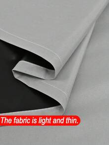 单片遮光窗帘，带隔热衬里，适用于客厅、卧室、厨房、浴室、家居装饰、房间装饰，轻盈透气，100%涤纶材质，黑色涂层。