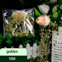 10米纯色柠檬圣诞串珠花环，圣诞装饰鱼线串珠链，适用于圣诞树、商店橱窗、节日装饰 - 彩色 - 查看 13