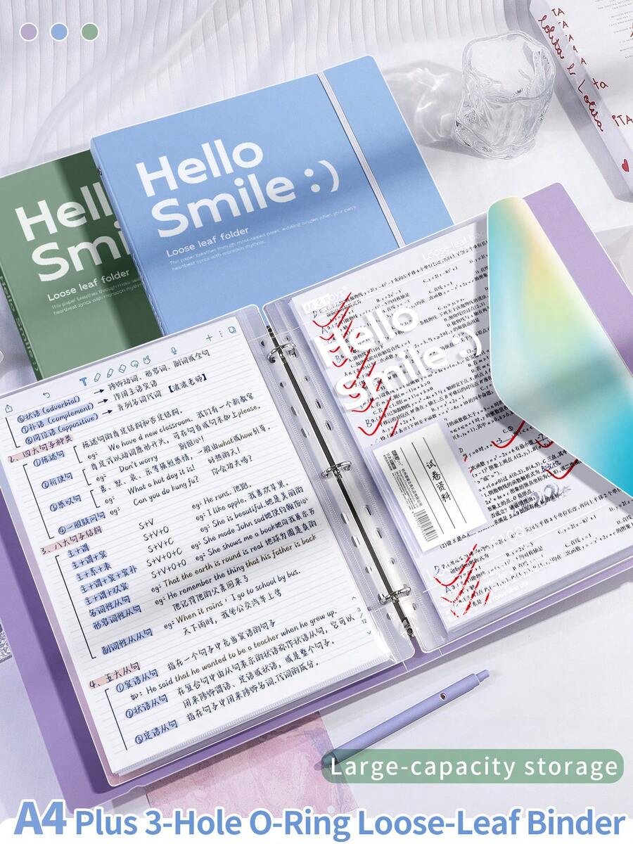 1pc A4 Waterproof Detachable Document Bag, Suitable For Office And School Use - Multicolor - View 1