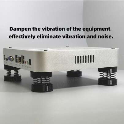 4个音频减震垫，CD播放器阻尼垫，NAS降噪减震垫，减震弹簧，服务器脚垫，减震器，设备减震脚垫，适用于CD播放器、NAS设备、音频设备、HiFi设备、服务器、电脑振动设备、设备减震支架、支架