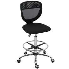 Office Chair, Task Chair, Desk Chair, Height Adjustable, Padded, Black - Black - View 9