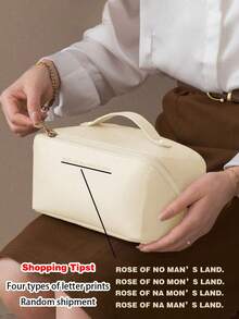 Waterproof PU Leather Cosmetic Bag, Portable Toiletry Makeup Bag, Makeup Organizer Bag, Large Capacity Double Layer Makeup Bag, Waterproof PU Skincare Bag, Makeup Travel Bag, Cosmetic Bag, Skincare Bag, Toiletry Bag, Travel Essential, Cruise Essential, Bohemian Style