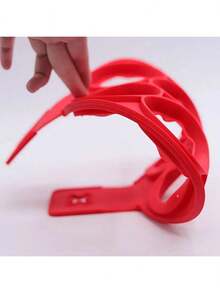 1PC Red Silicone 7-Hole Round Pancake Mold, Baking Round Omelette, DIY Shape Baking Tool, Non-Stick Silicone Pancake Dry Cake And Pancake Baking Tool - Easy To Clean And Durable