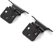 Ravinte 50 Pack 25 Pairs 1_2" Overlay Cabinet Door Hinges Kitchen Black Semi-Concealed Hinges Face Mount Self-Closing Cabinet Hardware With Bumpers &Amp; Screwdriver - ColorA - View 7