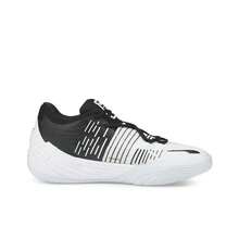 Giày bóng rổ cổ thấp PUMA Fusion Nitro mũi tròn, buộc dây, chất liệu vải mềm mại, chống trượt, bền bỉ, nhẹ, công nghệ Nitro Foam dành cho nam. - trắng đen - Xem 2