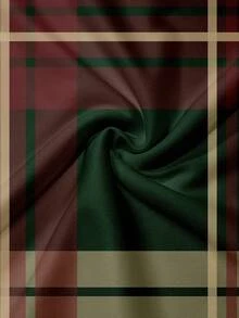 Men's Casual Plaid Polo Shirt And Shorts Set, Summer - Multicolor - View 5