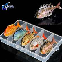 1pc/5pcsñuelos de Pesca SwimPanfish Multi Articulados Panfish Bluegill Swimbaits Duros de Superficie para Lubina Crank Agua Dulce Agua Salada - 489-2 amarillo - Ver 3