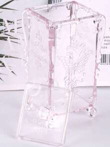 1pc Butterfly Pattern Nail Polish Remover Wipes (With Cover), Manicure Tool Storage Box - Multicolor - View 5