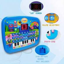 Multifunctional Learning Tablet | Letters, Numbers, Music, Animals, Piano Keys Educational Toy, Suitable For Children 3+ Years Old, Battery Powered (Batteries Not Included) - Multicolor - View 7