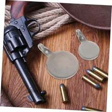 Holibanna 6 Piezas Blancos de Entrenamiento Acero Inoxidable Pequeños y Portátiles para Práctica de Tiro con Diseño Colgante Resistente - / - Ver 6