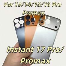 ZYONS 1 miếng dán chuyển đổi mặt sau tương thích với iPhone 16 Pro Max/15 Pro Max/14 Pro Max/13 Pro Max, nhanh chóng chuyển đổi mặt sau của 17 Pro/17 Pro Max sang điện thoại cũ, dễ dàng lắp đặt, chuyển đổi lớp vỏ điện thoại tiện lợi, dán phim bảo vệ dễ dàng, chuyển đổi tức thì lớp vỏ sau siêu mỏng từ 13 Pro 14 Pro/15 Pro/16 Pro sang 17 Pro, tương thích với mặt sau của 14 Pro Max/15 Pro Max/16 Pro Max sang 17 Pro Max, biến điện thoại cũ của bạn thành mới, màu bạc. - Bạc - Xem 2
