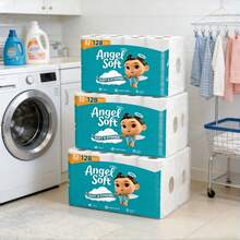 Valentine's Day Angel Soft Toilet Paper, Pack-32Mega Rolls = 128 Regular Rolls, Soft And Strong Toilet Tissue - Toilet Paper, Tissue Paper, Roll, Paper Towels, Papel Toalla Para Cocina, Fuerza Regida, Cleaning Supplies, Buy One Get One Free, 2-Ply Durable Tissue, No Tears!Perfect For Everyday Use, For Bathrooms, Bathroom Tissue, Loo Roll, Personal Cleansing Paper, Home Essentials, Tissue, Paper Napkins, Fragrance-Free, Cloud-Like Softness, Skin-Friendly,Bulk Pack Value, Lint-Free, Plush Texture, 2-Ply Strength, Septic-Safee, Daily Personal Care, Morning Routine - Multicolor - View 3