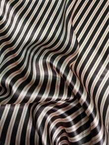 Women's New Bestselling Elegant Commuter Shirt, Brown Striped Design - Comfortable, Casual, Minimalist, Suitable For Office Wear