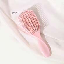 1把女士章鱼梳，适用于直长发和浓密卷发，可轻松梳开打结的头发，贝壳形设计，雕刻光泽表面，打造蓬松顺滑的发型，干湿两用。