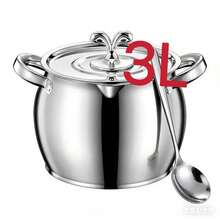 Stainless Steel Lard Pot With Lid, Thick Double Handles, Heat-Resistant, Household, Large Capacity Lard Pot With Filter