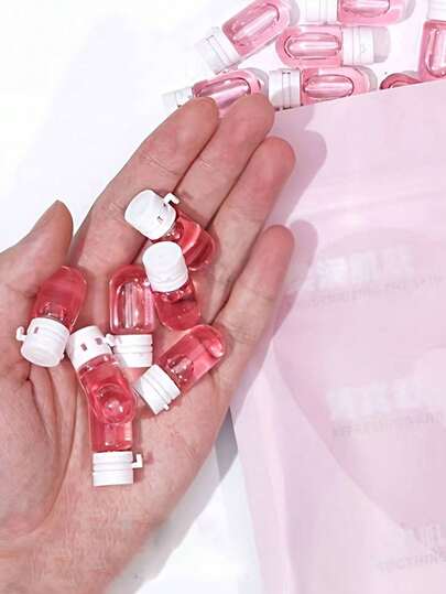 1/3/5/10/15/20/25/30/35/40/45/50/100个透明旅行装可再填充瓶，2毫升带翻盖，便携式玻璃容器，适用于乳液和清洁剂