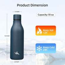 Insulated Water Bottles For Outdoor - Rusty Rose - View 2