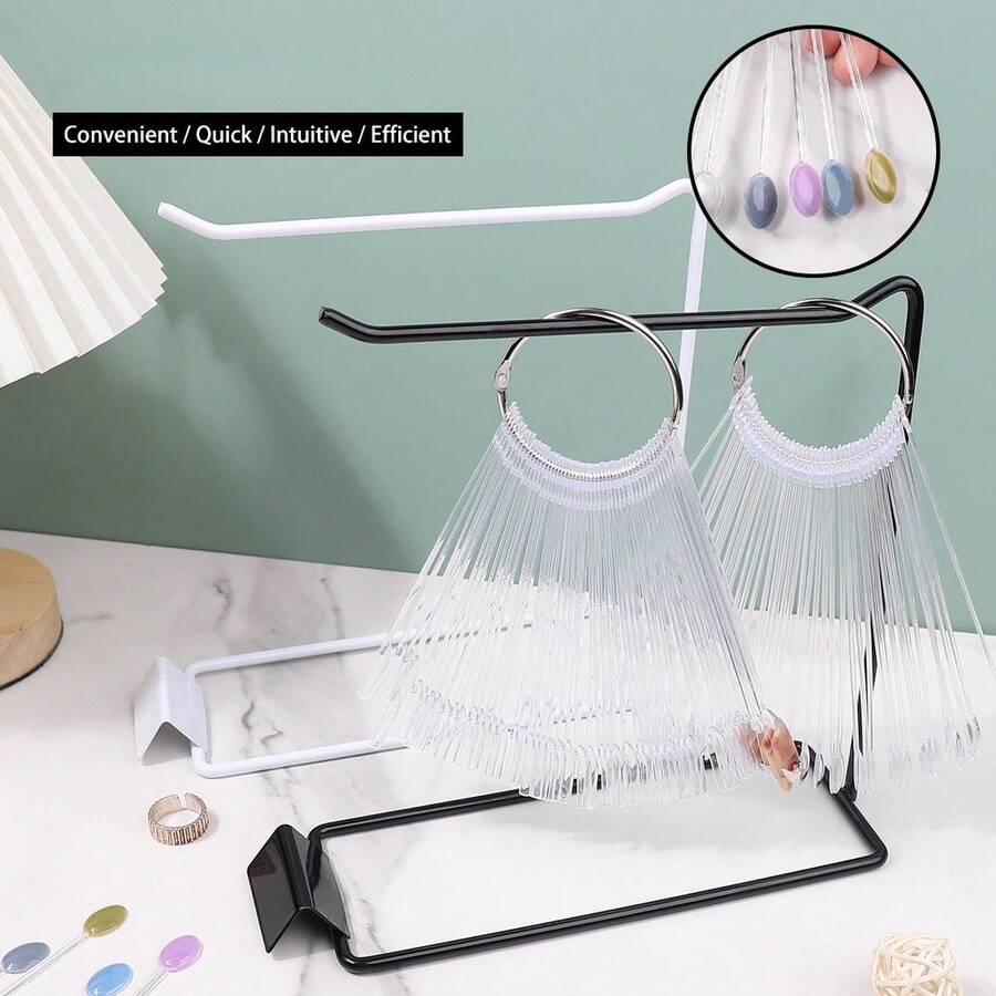 1 Piece Iron Art Jewelry Stand Desktop Earring Necklace Hair Tie Organizer Home Decorative Jewelry Tower Display Rack Iron Art Jewelry Display Stand Desktop Decor Organizer For Earrings Necklaces Hair Ties Home Use Jewelry Tower Storage Rack - Multicolor - View 1