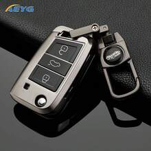 适用于大众高尔夫7 GTI、Polo、途安、途观、明锐、Rapid、柯迪亚克、晶锐、西雅特伊比飒、Leon、Ateca、Arona、T-Cross、T-Ro C的钥匙壳保护套 - 大眾B款 - 查看 16