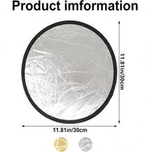 1pc Handheld Multifunctional 2-In-1 Photography Reflector, Portable & Foldable, Suitable For Photography, Studio Lighting, Indoor/Outdoor Fill Light - Multicolor - View 6