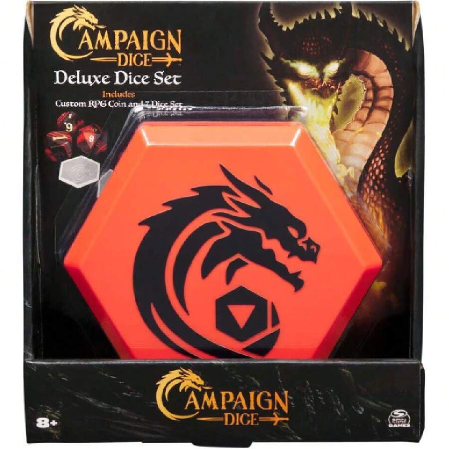 , Dados de campaña, Dados Premium para Llevar, Juego de Dados poliedros para Juegos de rol y Mesa, Estuche de Almacenamiento, Mazmorras y Dragones , MTG Magic The Gathering, para,37498019 - Marrón Mocha - Ver 1