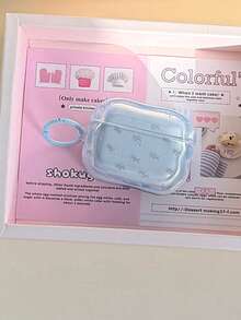 Cute Bow Design Pro 3/ 4 Wireless Bluetooth Earphone Case, Protective Cover Compatible With Apple Pro 2, Anti-Drop, Korean Style