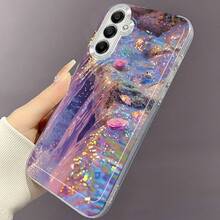 Funda de Teléfono Dream Water Flow para Samsung Galaxy A02 A03S A04 A05S A06 A13 A14 A15 A16 5G A21S A22 A23 A24 A25 A26 A32 A34 A35 A36 A50 A52 A53 A54 A55 A56 A73 S21 Ultra S22 Plus S23+ S24 FE S25 Funda Creativa de TPU Suave y Duradera, Transparente y Protectora, Antigolpes - Multicolor - Ver 9