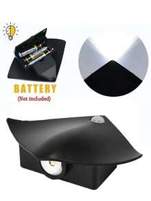 1 قطعة/3 قطع مصباح حائطي ديكوري بشكل سمكة الراي الجديد، إضاءة ليلية بمستشعر حركة لديكور المنزل في غرفة النوم والرواق والشرفة والممر، إضاءة سريعة الاستشعار للطاولة الجانبية والحمام والمطبخ وخزانة العرض - هوانغ غوانغ - قطعتان - مشاهدة 12