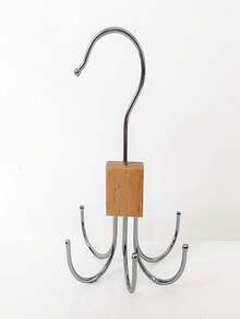 1pc 6-Claw Hanger Multifunctional Clothes Rack, 360° Rotating Bra & Underwear Storage Organizer